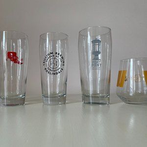Special Edition Beer Pint Glasses from Local MA Breweries